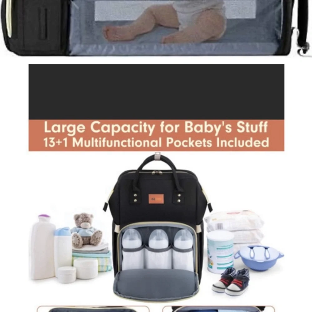 Debug Diaper Bag Backpack with Multi Functions - Picture 3 of 9